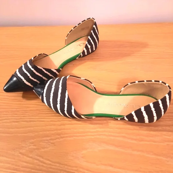Animal print striped flats - Picture 3 of 8